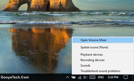آموزش تغییر حجم صدای نرم افزار های مختلف در ویندوز 10