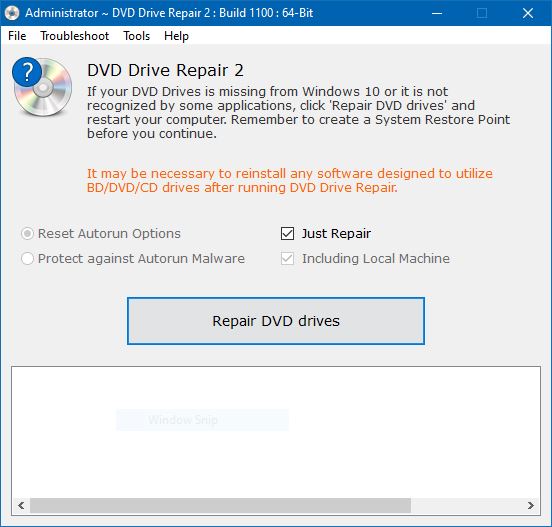نرم افزار DVD Drive Repair