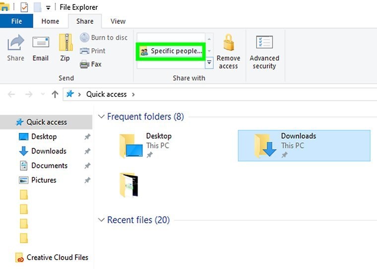نحوه به اشتراک گذاری و دسترسی به فایل ها در ویندوز برای متصل کردن دو کامپیوتر