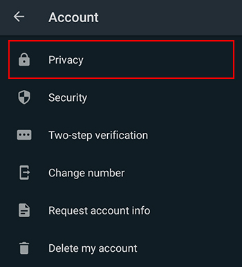 گزینه Privacy برای بلاک کردن افراد مزاحم در واتساپ