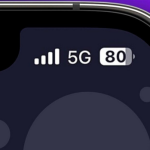علامت اینترنت همراه (5G و 4.5G) در بالای صفحه گوشی چیست؟