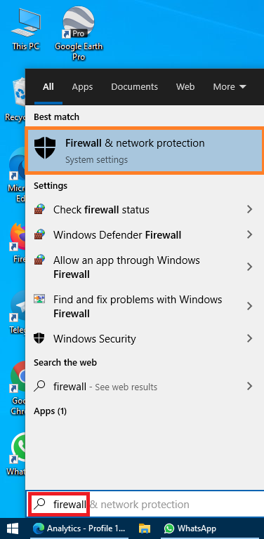 غیرفعال کردن فایروال ویندوز 10 Firewall & network protection