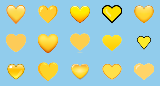 معنی شکلک قلب زرد ( 💛 )
