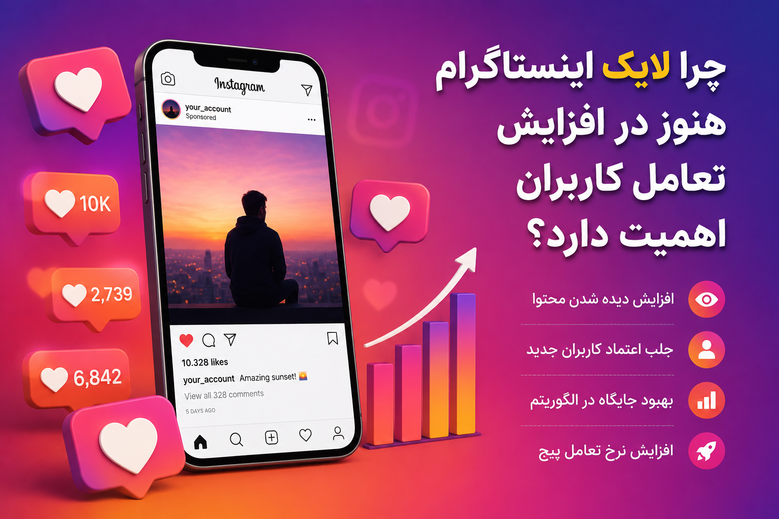 چرا لایک اینستاگرام هنوز در افزایش تعامل کاربران اهمیت دارد؟ 1 چرا لایک اینستاگرام هنوز در افزایش تعامل کاربران اهمیت دارد؟