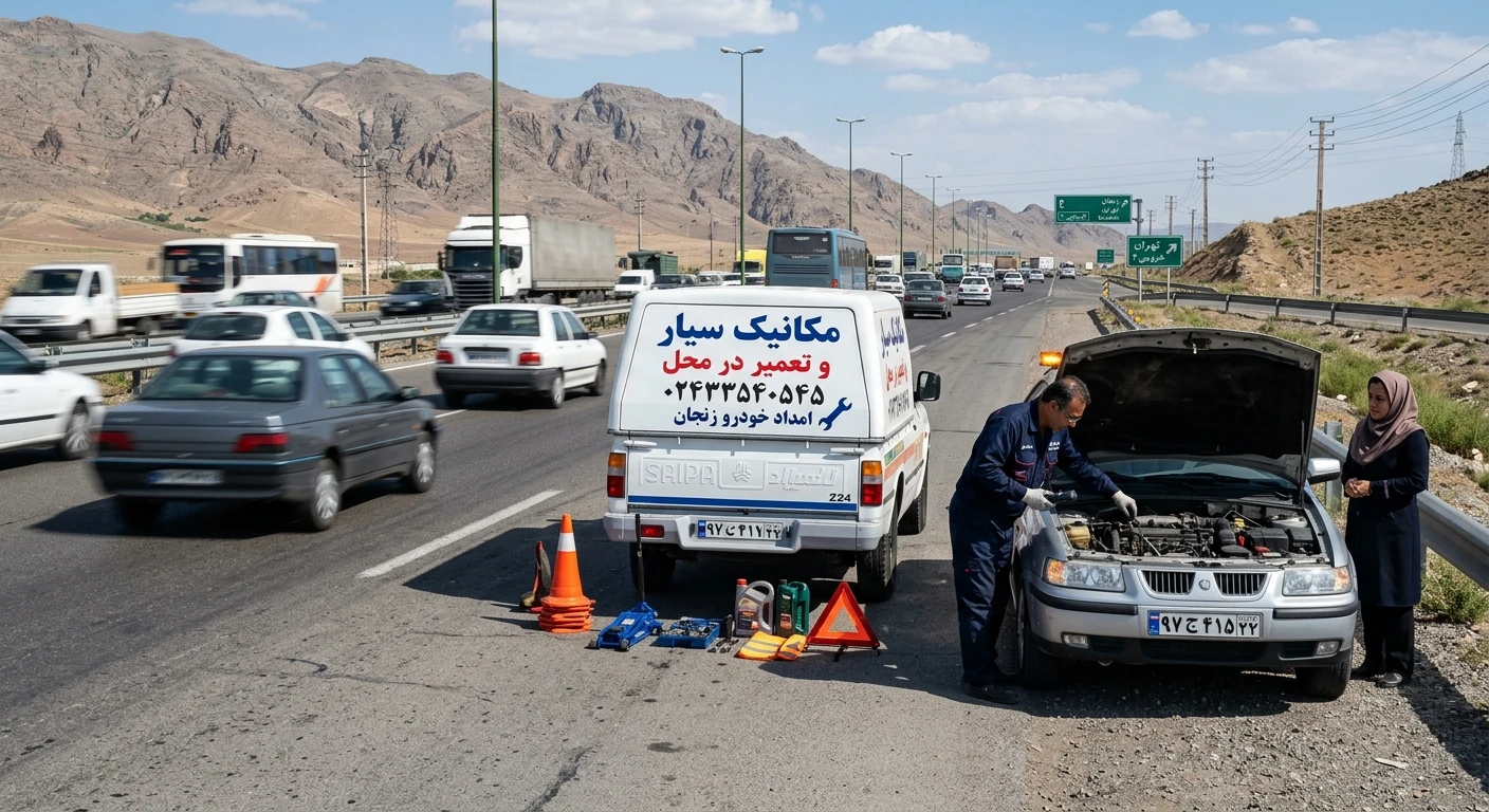 خدمات امداد خودرو زنجان