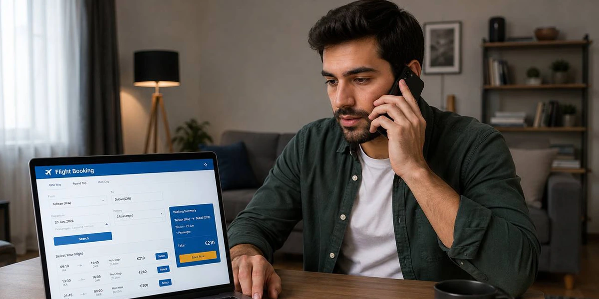 خرید تلفنی بلیط هواپیما