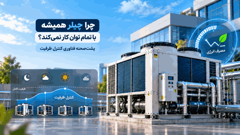 چرا چیلر همیشه با تمام توان کار نمی‌کند؟ پشت‌صحنه فناوری کنترل ظرفیت